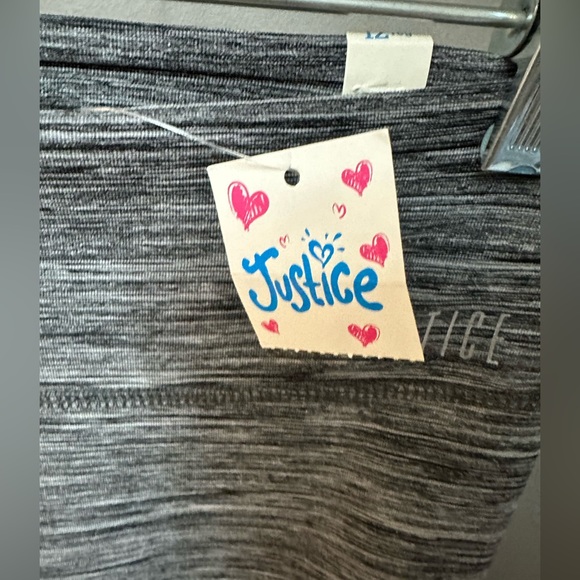 JUSTICE | BNWT Heathered Grey Capri Leggings - Picture 4 of 5